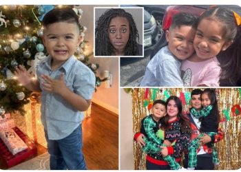 Tres integrantes de una familia